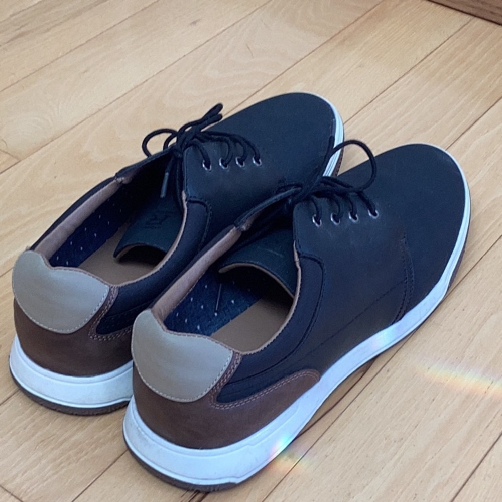 Hawker Rye Thorelle Textured Sneaker Black Brown Stitch Fix. Men’s size 13